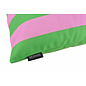 Streep Groen/Roze Kussenhoes | 45x45 cm | Katoen/Polyester