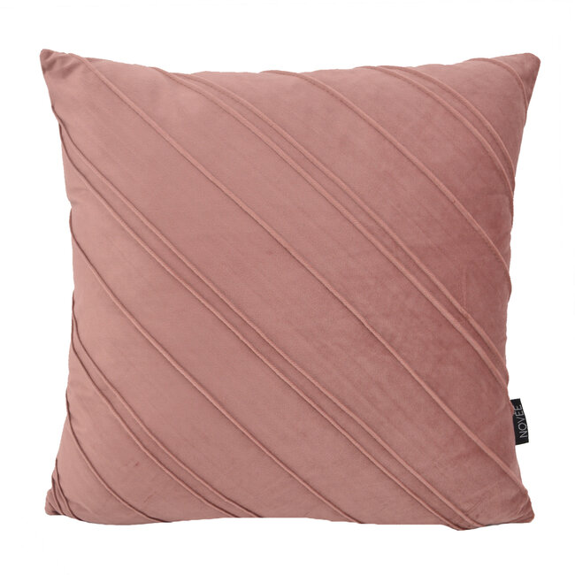 Velvet Stripe Oudroze | 45 x 45 cm | Kussenhoes | Velvet / Polyester