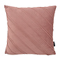 Velvet Stripe Oudroze Kussenhoes | 45x45 cm | Velvet/Polyester