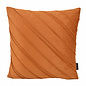 Velvet Stripe Terra Kissenbezug | 45x45 cm | Samt/Polyester