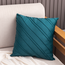 Velvet Stripe Petrol | 45 x 45 cm | Kussenhoes | Velvet / Polyester