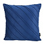 Velvet Stripe Blau Kissenbezug | 45x45 cm | Samt/Polyester