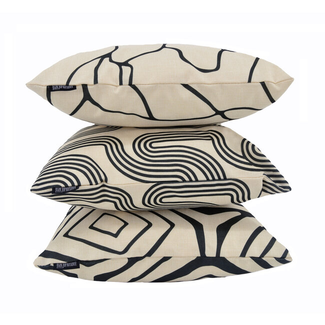 Abstract Elin | 45 x 45 cm | Kussenhoes | Katoen/Linnen