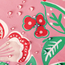 Sierkussen Flower / Stripe - Roze Outdoor | 45 x 45 cm | Katoen