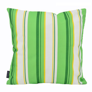 Flower/Stripe - Groen Outdoor Kussenhoes | 45x45 cm | Katoen