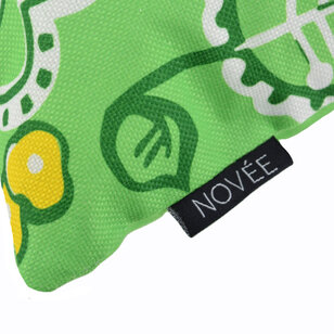 Flower/Stripe - Groen Outdoor Kussenhoes | 45x45 cm | Katoen