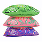 Flower/Stripe - Paars Outdoor Kussenhoes | 45x45 cm | Katoen