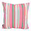 Flower/Stripe - Outdoor Rosa Kissenbezug | 45x45 cm | Baumwolle