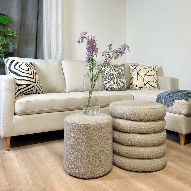 Abstract Ella Kissenbezug | 45x45 cm | Baumwolle/Leinen