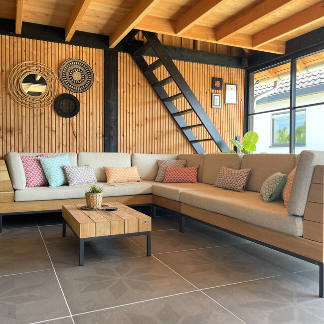 Waves Taupe | 45 x 45 cm | Kussenhoes | Katoen/Polyester