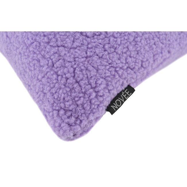 Teddy Lila Kussenhoes | 45x45 cm | Polyester
