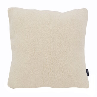 NOVÉE Sierkussen Teddy Crème | 45 x 45 cm | Polyester