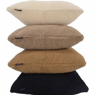 Teddy Zwart Kussenhoes | 45x45 cm | Polyester