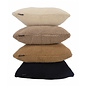 Teddy Zwart Kussenhoes | 45x45 cm | Polyester