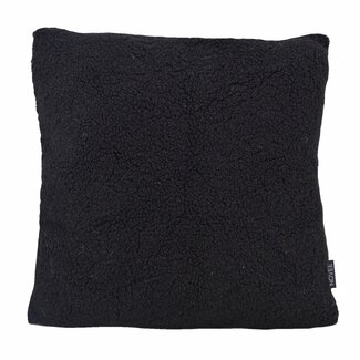 Gek op kussens! Sierkussen Teddy Zwart | 45 x 45 cm | Polyester