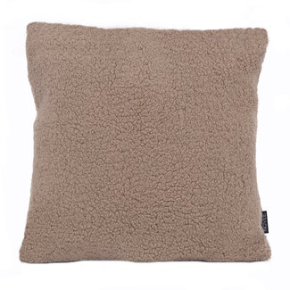 NOVÉE Teddy Taupe | 45 x 45 cm | Kussenhoes | Polyester