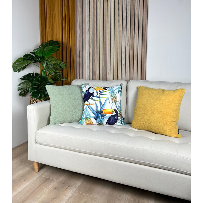 Teddy Geel | 45 x 45 cm | Kussenhoes | Polyester