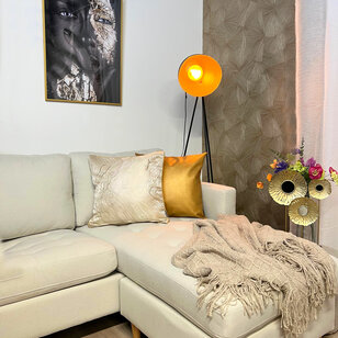 Sierkussen Metallic Gold | 45 x 45 cm | PVC / PU Leder