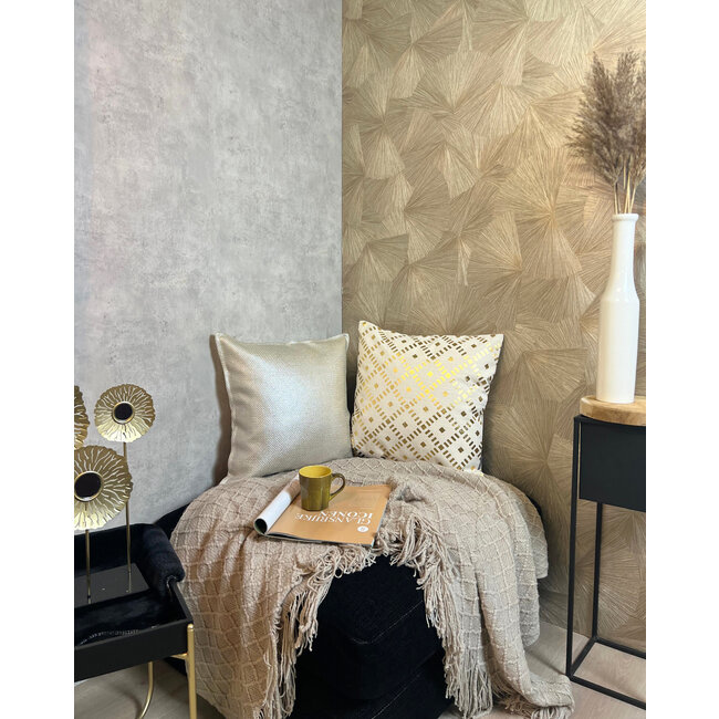 Indira Silver Kussenhoes | 45x45 cm | Katoen