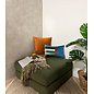 Velvet Stripe Terra Kussenhoes | 45x45 cm | Velvet/Polyester