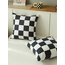 Checker Schwarz Kissenbezug | 45x45 cm | Baumwolle/Polyester