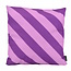 Gek op kussens! Stripe Paars/Lichtpaars | 45 x 45 cm | Kussenhoes | Katoen/Polyester