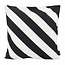 Stripe Schwarz/Weiß Kissenbezug | 45x45 cm | Baumwolle/Polyester