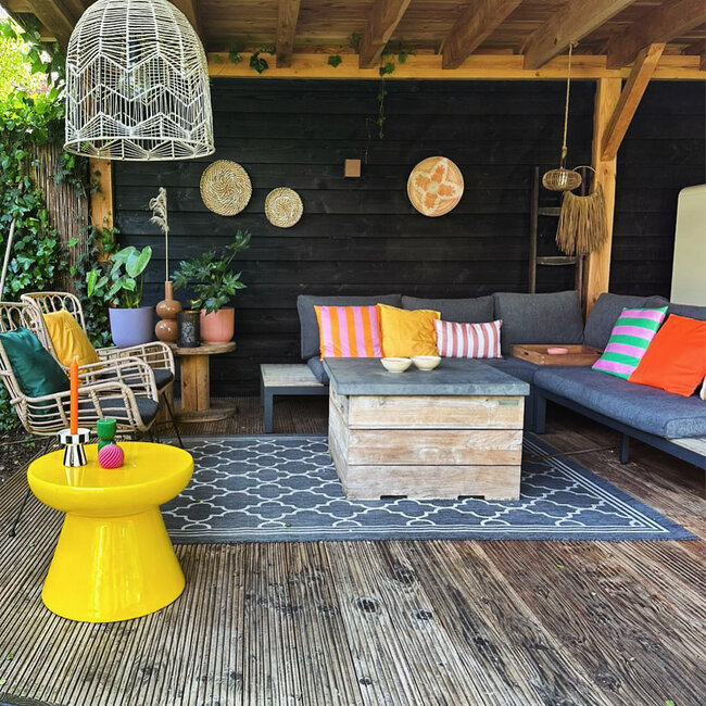 Zara Geel - Outdoor Kussenhoes | 45x45 cm | Polyester