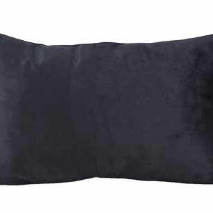 Velvet Swirl Schwarz/Beige Kissenbezug | 30x50 cm | Samt/Polyester