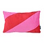 Velvet Swirl Rood/Roze | 30 x 50 cm  | Kussenhoes | Fluweel/Polyester