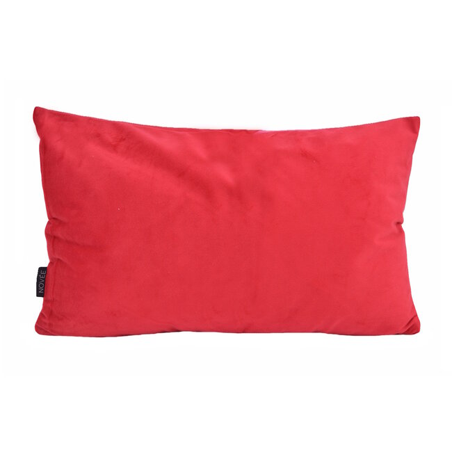 Velvet Swirl Rood/Roze Kussenhoes | 30x50 cm | Fluweel/Polyester