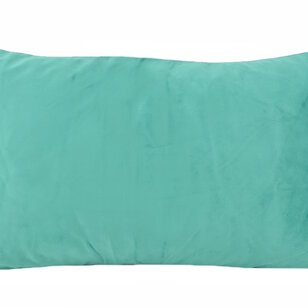 Velvet Swirl Groen/Roze Kussenhoes | 30x50 cm | Fluweel/Polyester
