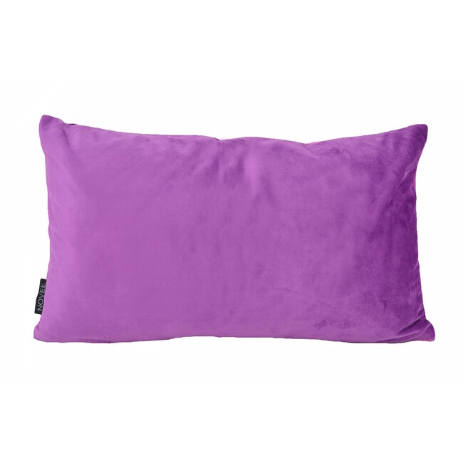 Velvet Swirl Lila/Rosa Kissenbezug | 30x50 cm | Samt/Polyester