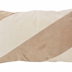 Velvet Swirl Crème/Beige Kussenhoes | 30x50 cm | Fluweel/Polyester