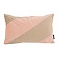 Velvet Swirl Roze/Beige Kussenhoes | 30x50 cm | Fluweel/Polyester