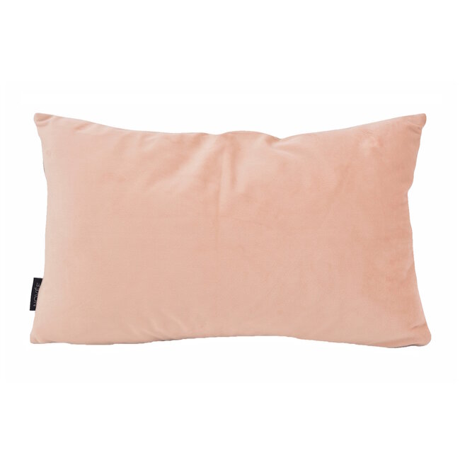 Velvet Swirl Roze/Beige Kussenhoes | 30x50 cm | Fluweel/Polyester