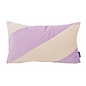 Velvet Swirl Lila/Crème Kissenbezug | 30x50 cm | Samt/Polyester