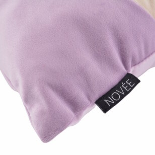 Velvet Swirl Lila/Crème Kussenhoes | 30x50 cm | Fluweel/Polyester