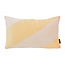 NOVÉE Velvet Swirl Geel/Crème Kussenhoes | 30x50 cm | Fluweel/Polyester