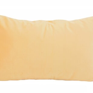 Velvet Swirl Geel/Crème Kussenhoes | 30x50 cm | Fluweel/Polyester