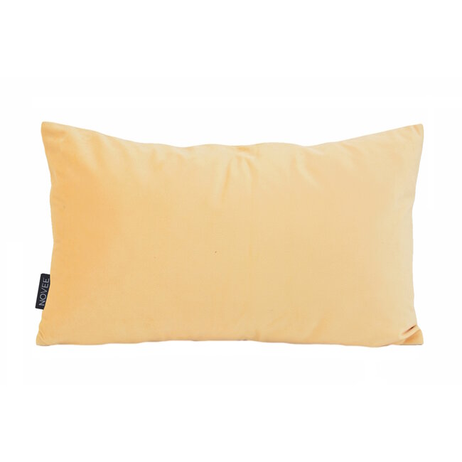 Velvet Swirl Geel/Crème Kussenhoes | 30x50 cm | Fluweel/Polyester