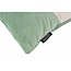 Velvet Swirl Groen/Crème Kussenhoes | 30x50 cm | Fluweel/Polyester