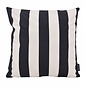 Streep Zwart/Crème Kussenhoes | 45x45 cm | Katoen/Polyester