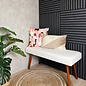 Velvet Swirl Crème/Beige Kissenbezug | 30x50 cm | Samt/Polyester
