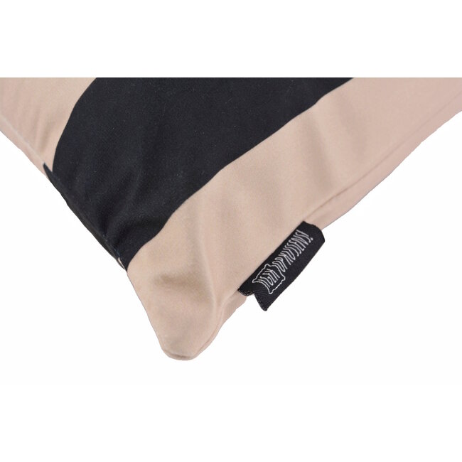 Sierkussen Streep Zwart/Beige | 45 x 45 cm | Katoen/Polyester