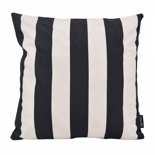 Sierkussen Streep Zwart/Crème | 45 x 45 cm | Katoen/Polyester