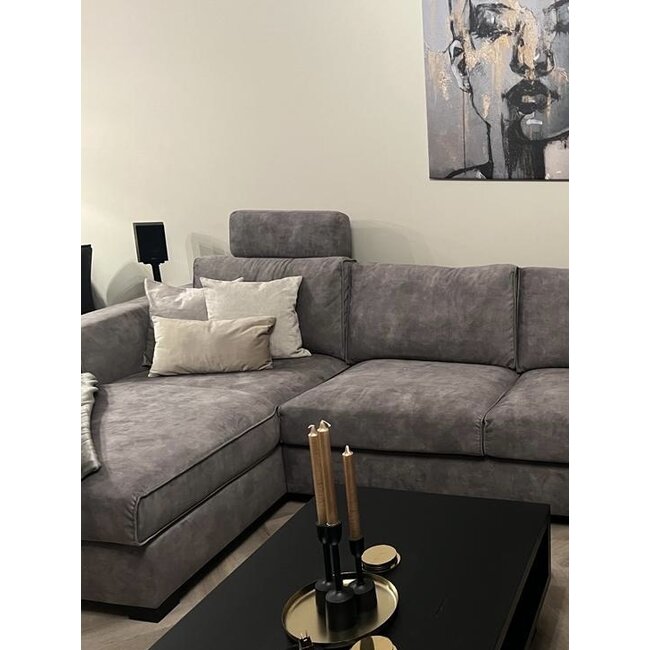 Fox Velvet Grau Kissenbezug | 45x45 cm | Acryl/Polyester