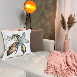 Jacquard Bird Kussenhoes | 45x45 cm | Jacquard/Katoen