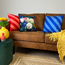 Sierkussen Stripe Blauw/Donkerblauw | 45 x 45 cm | Katoen/Polyester