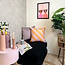 Sierkussen Stripe Lila/Geel | 45 x 45 cm | Katoen/Polyester